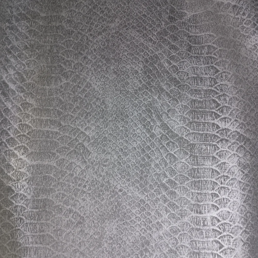 Apt 9 Faux Leather Snakeskin Midi Pencil Skirt Medium Black Stretch Pull On - Picture 3 of 5